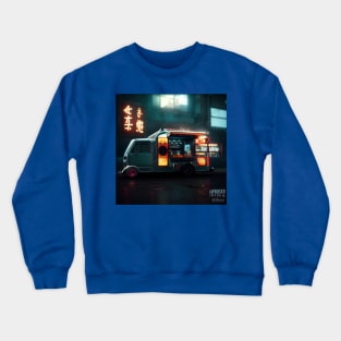 Cyberpunk Tokyo Ramen Food Truck Crewneck Sweatshirt